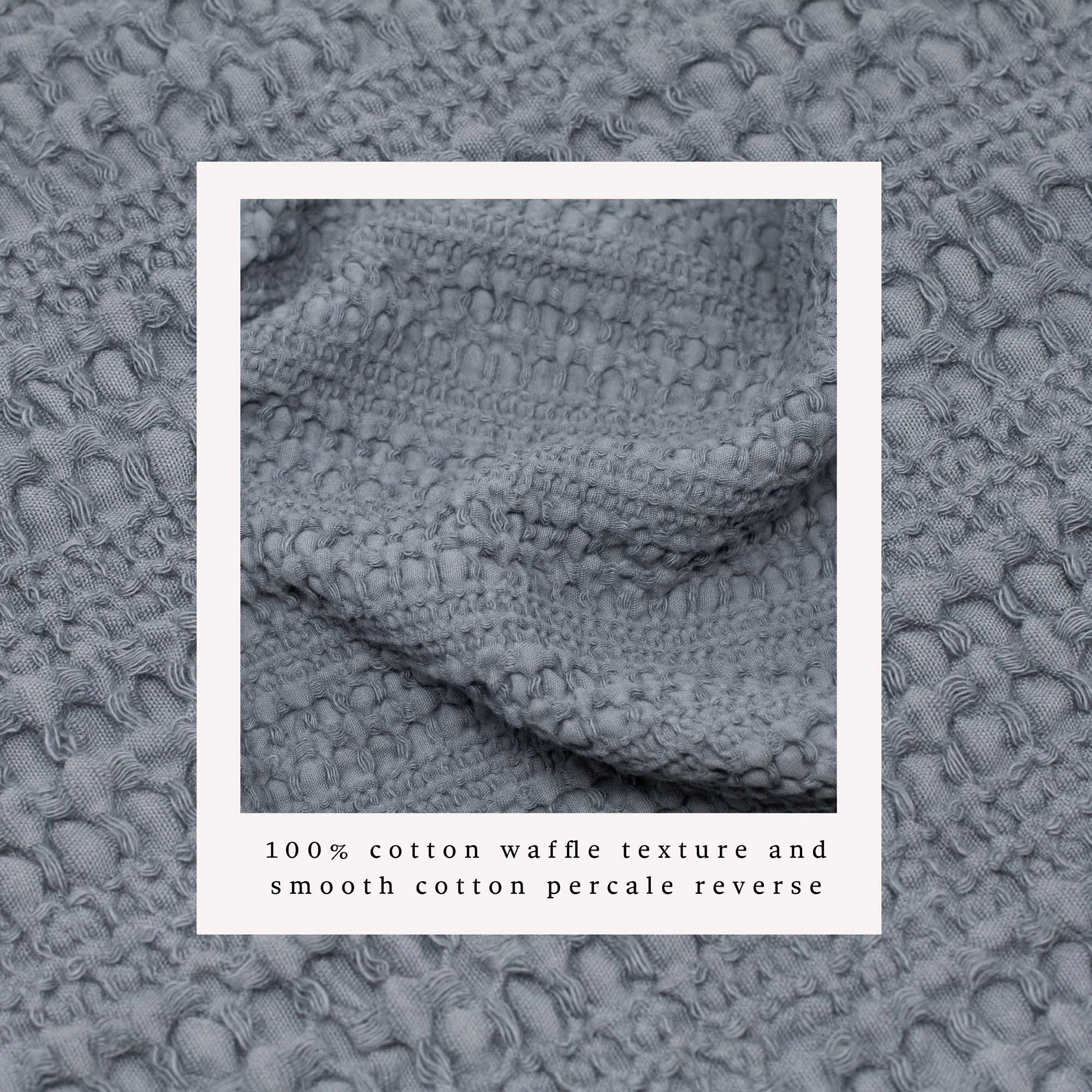100% Cotton Waffle Weave Duvet Set - Mattea Collection