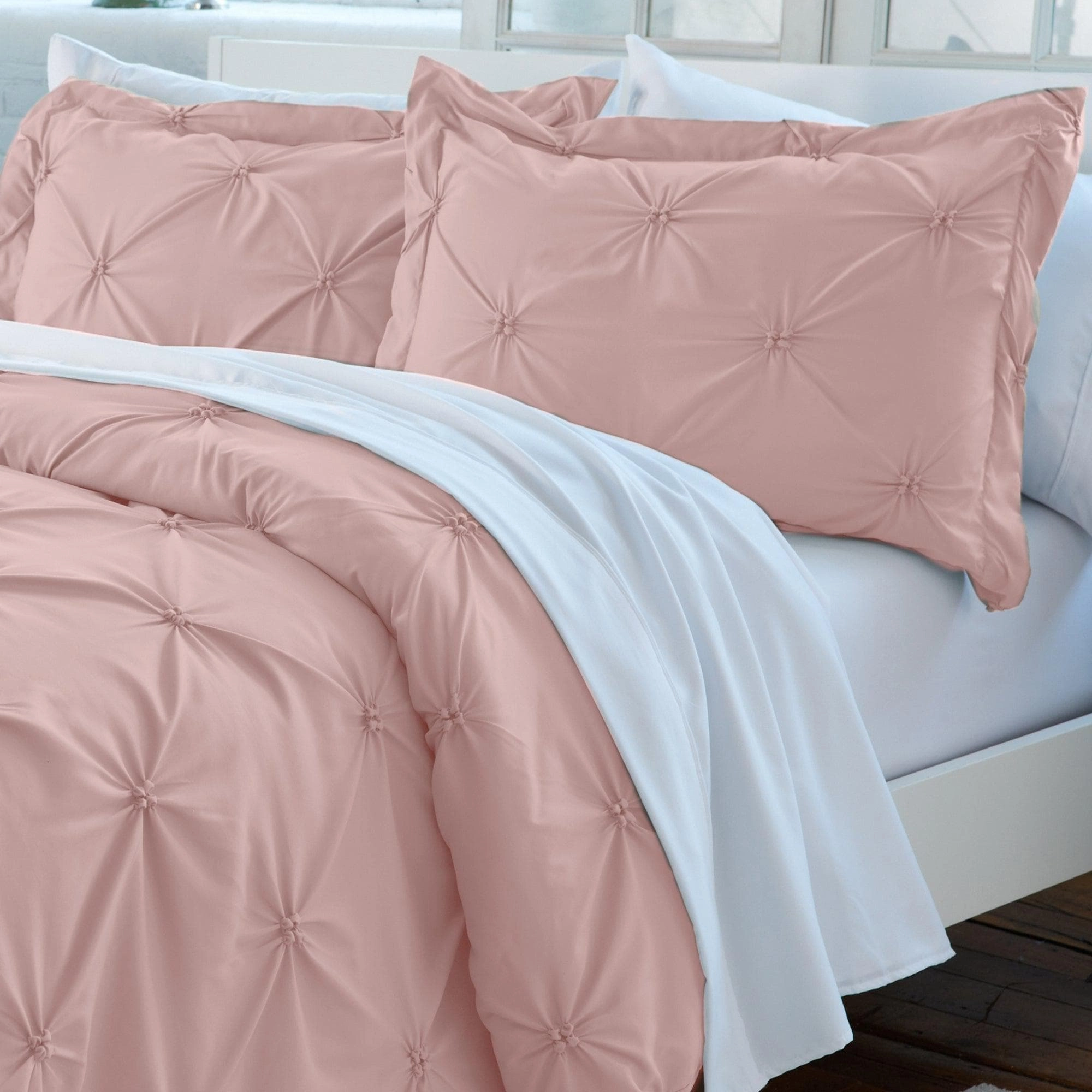 3-Piece Pintuck Duvet Cover - Analia Collection