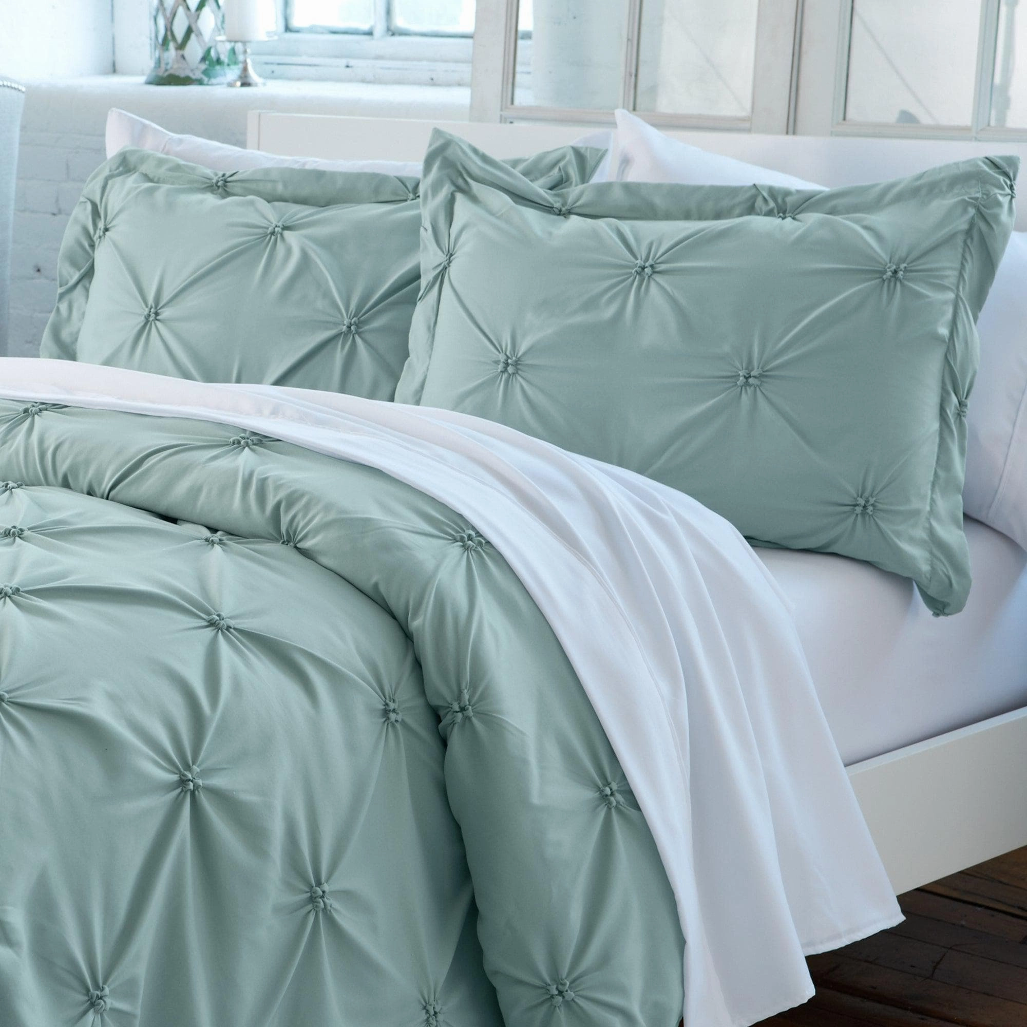 3-Piece Pintuck Duvet Cover - Analia Collection