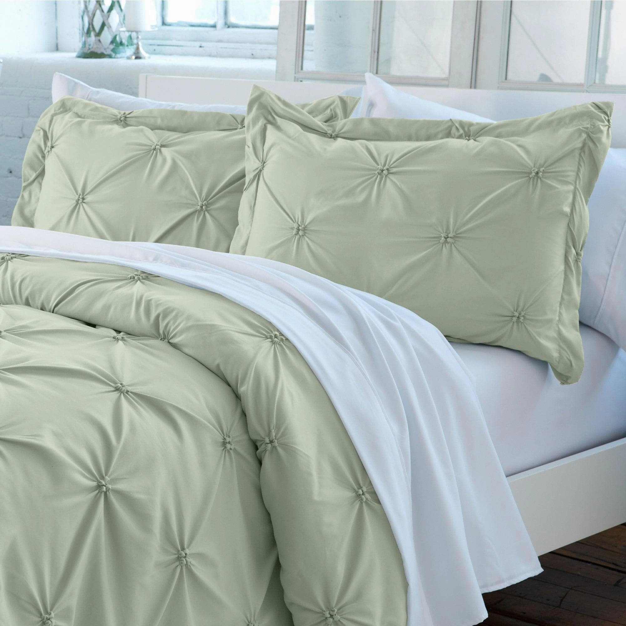 3-Piece Pintuck Duvet Cover - Analia Collection
