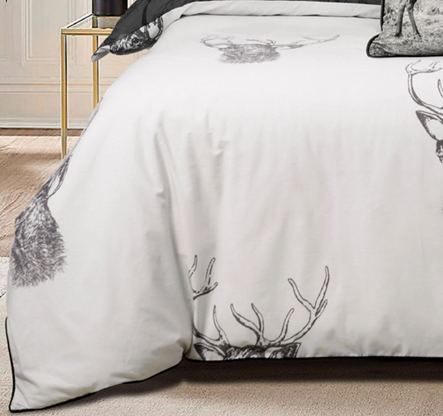 Alpine Stag Quilt Cover Set Range Taupe