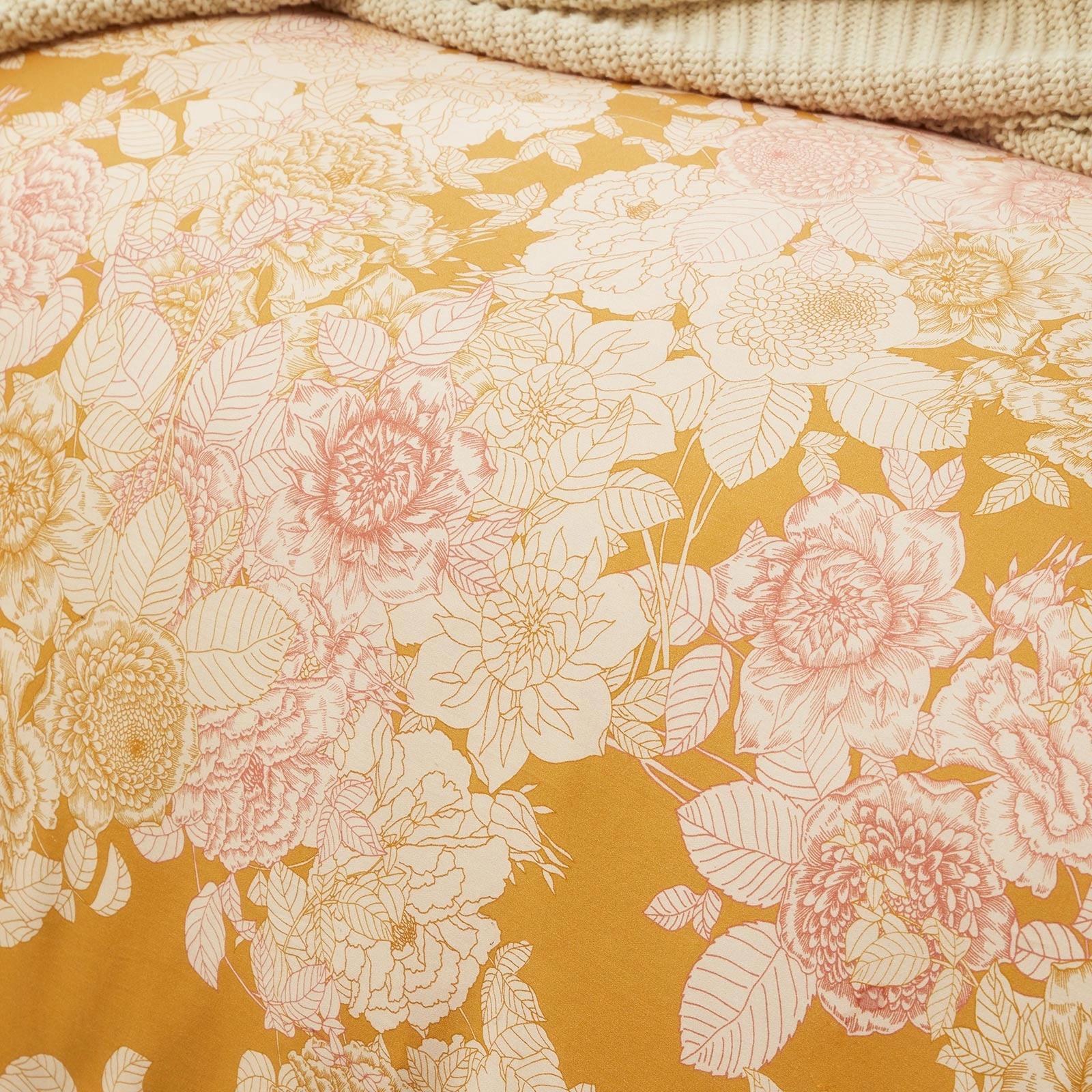 Arbour Honey Quilt Cover Set by Platinum Logan & Mason