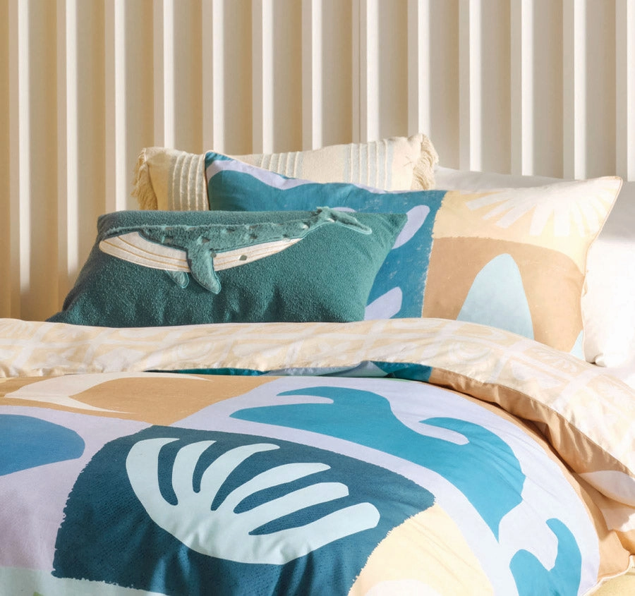 Beach Day Quilt Cover Set Range Saltwater
