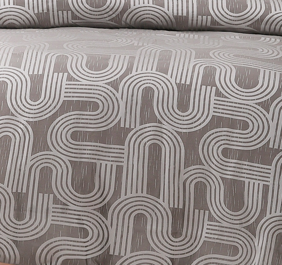 Brent Quilt Cover Set Range Silver