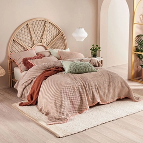 Cavo Paprika Blanket by Linen House