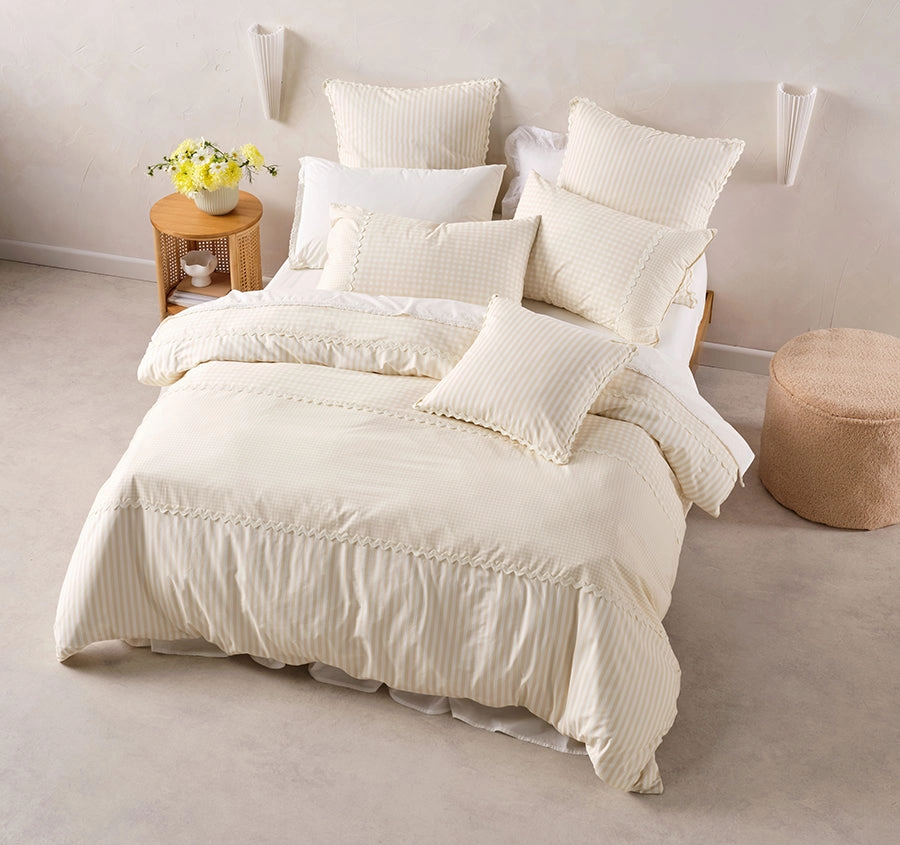 Chica Quilt Cover Set Range Natural