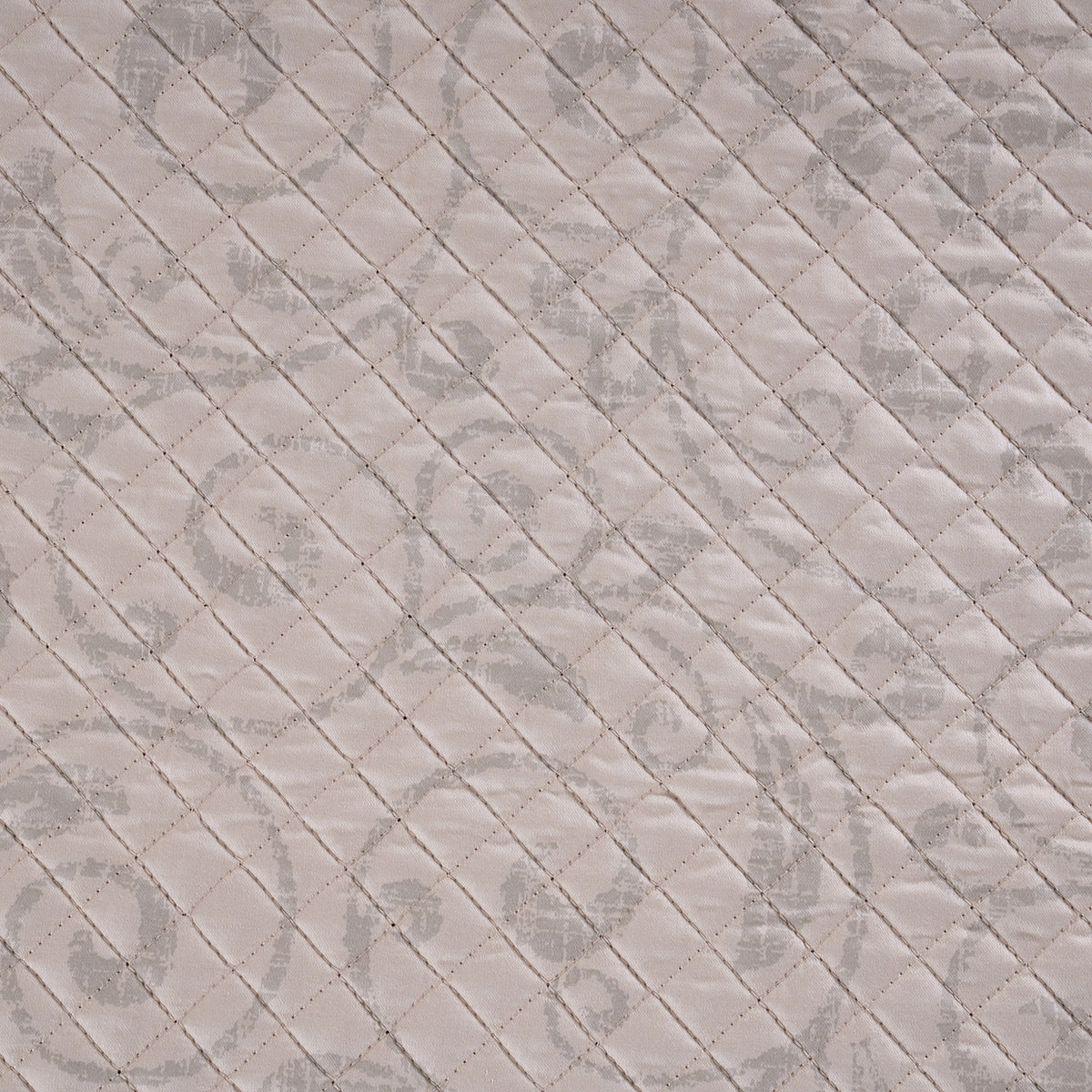 Classical Ornate Seamless Scroll Quilt/Quilted Bed Cover Neutral