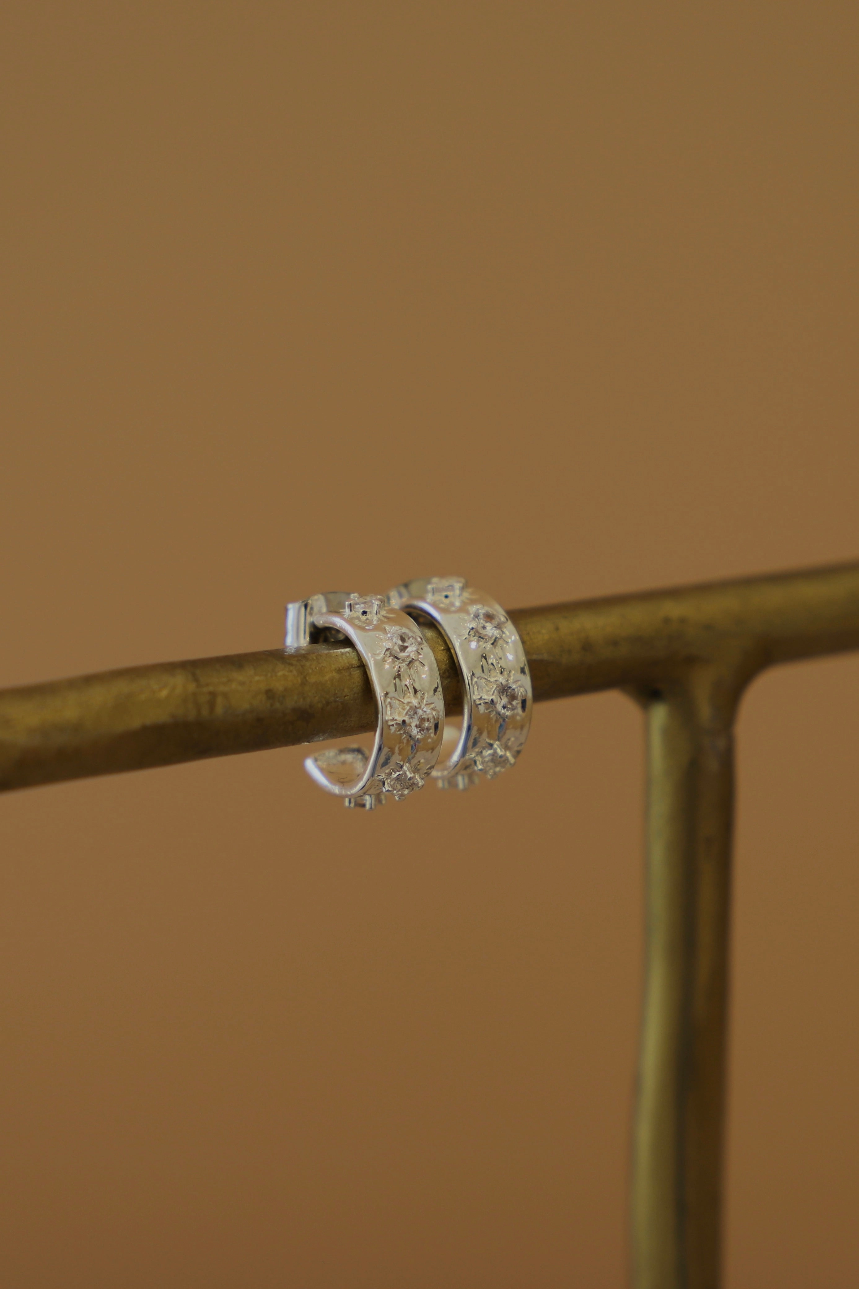 CZ STAR THICK HOOPS