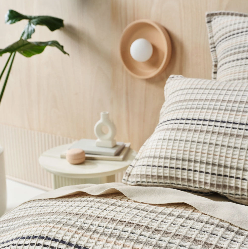 Dana Mushroom Quilt Cover Set by Linen House