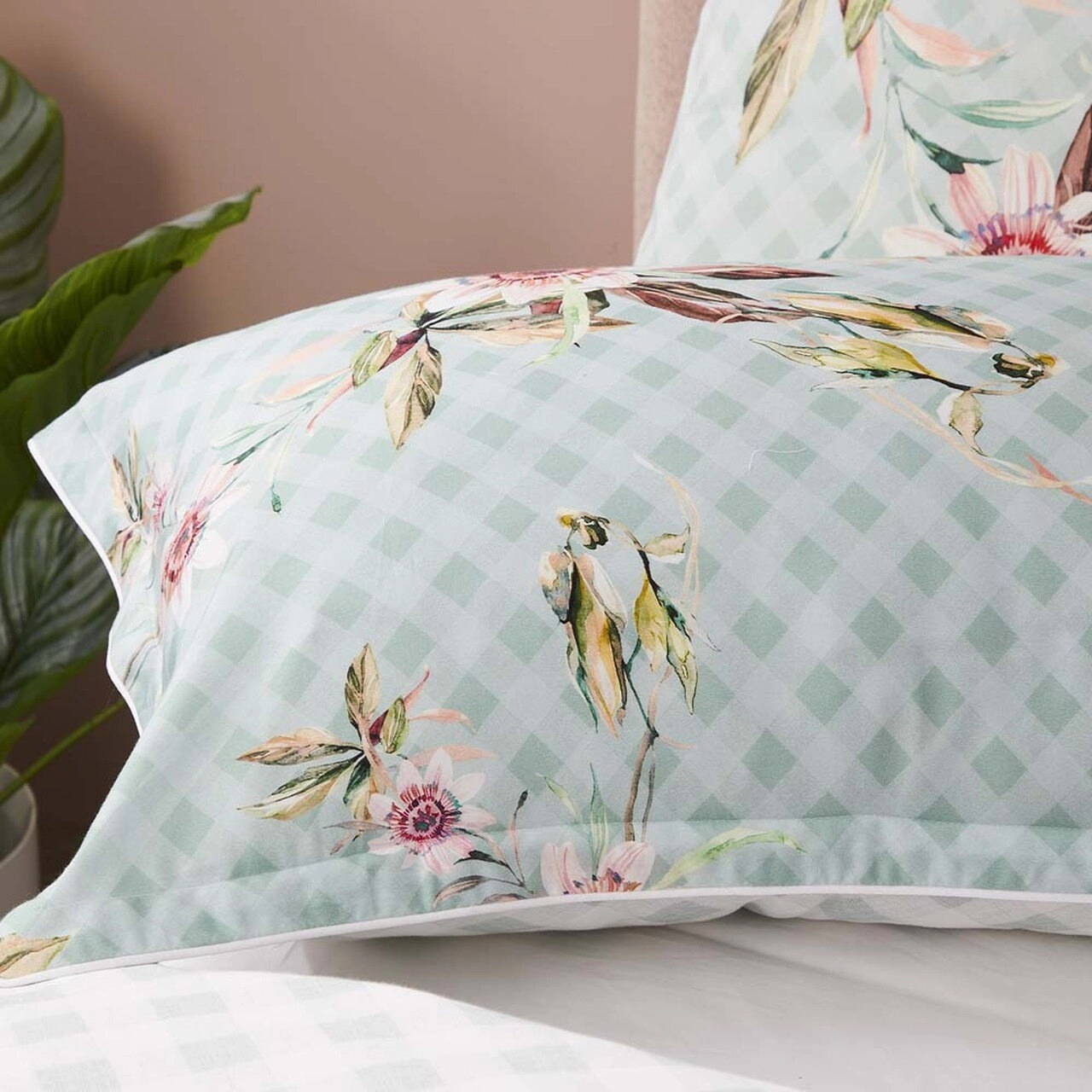 Darilta Sage Quilt Cover Set by Platinum Logan & Mason
