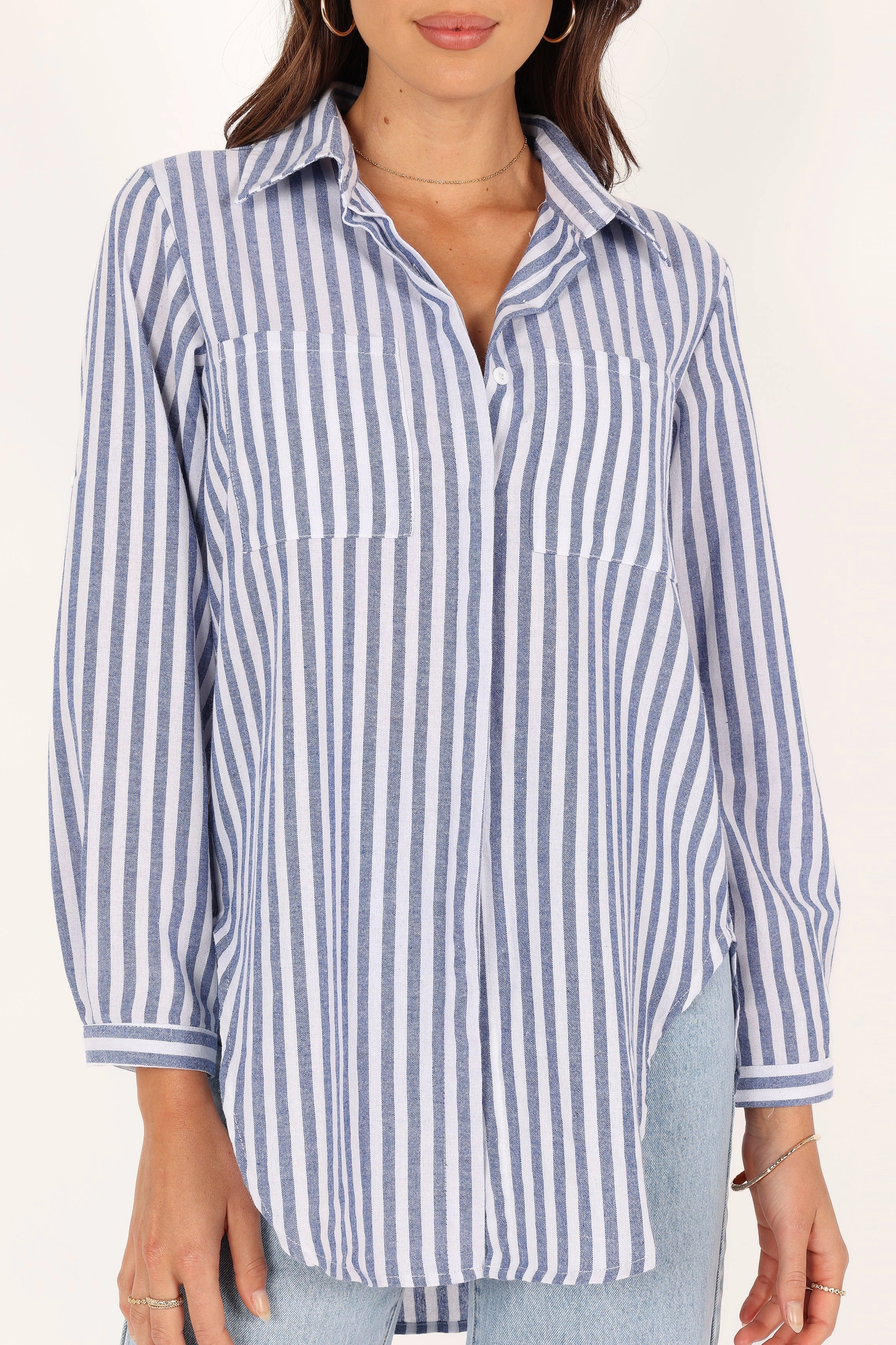 Drew Shirt - Blue Stripe