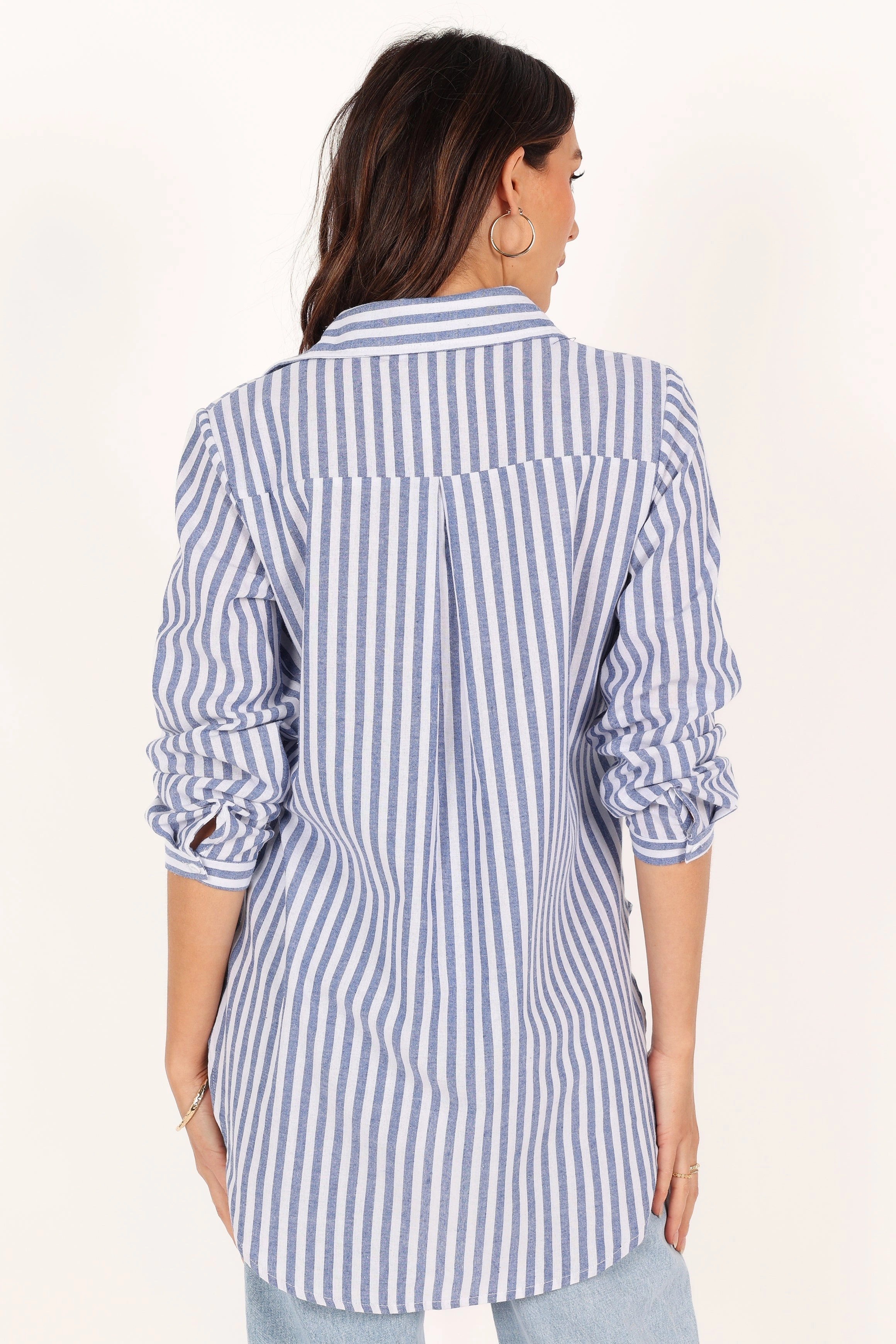 Drew Shirt - Blue Stripe