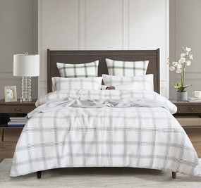 Elliot Quilt Cover Set Range Sage