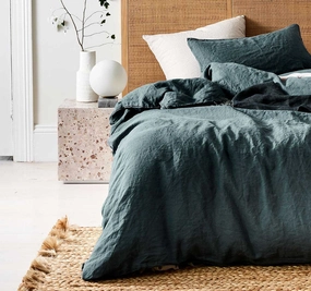 Emile Quilt Cover Range Greystone