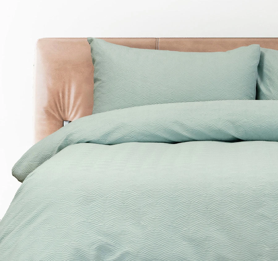 Everly Quilt Cover Set Range Eucalyptus