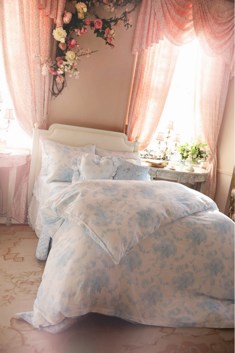 Floral Cotton Sateen Sheet Set