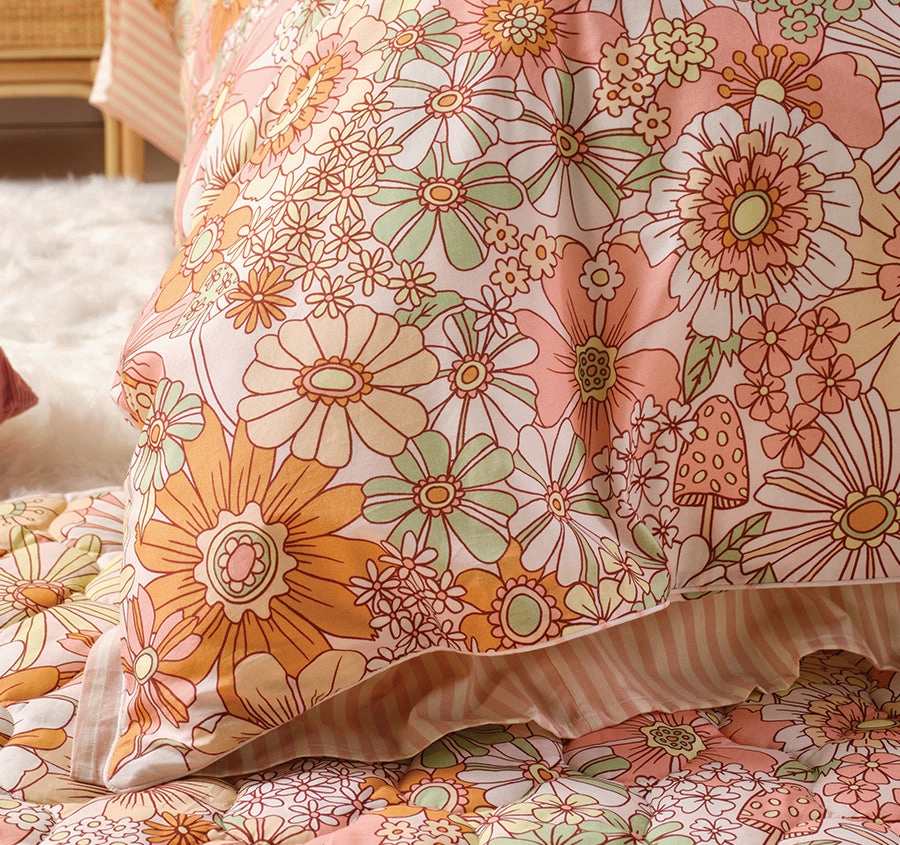 Flower Power Quilt Cover Set Range Multi