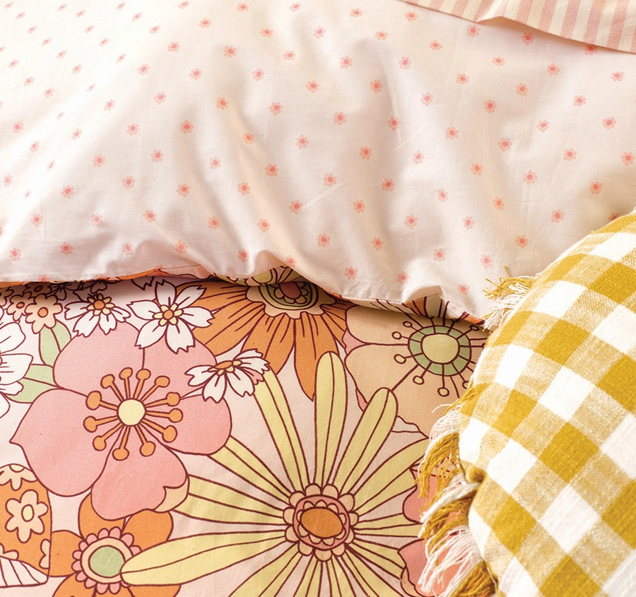 Flower Power Quilt Cover Set Range Multi