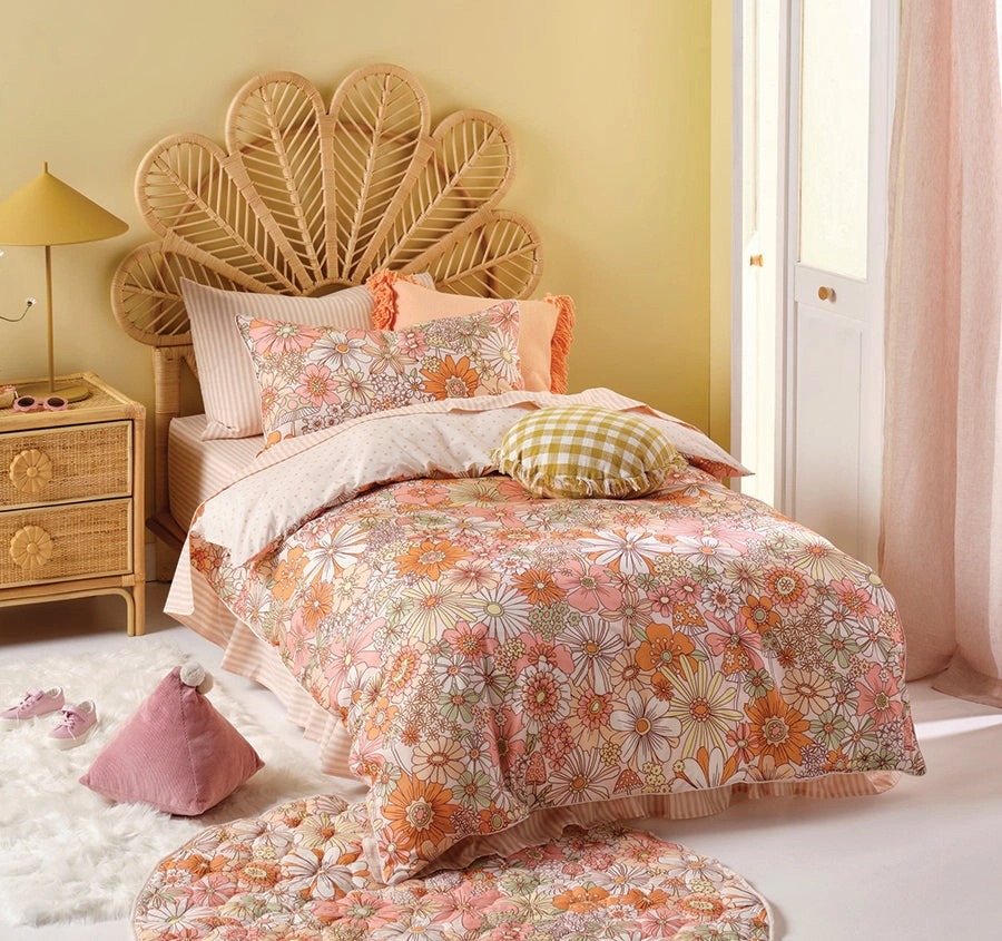 Flower Power Quilt Cover Set Range Multi
