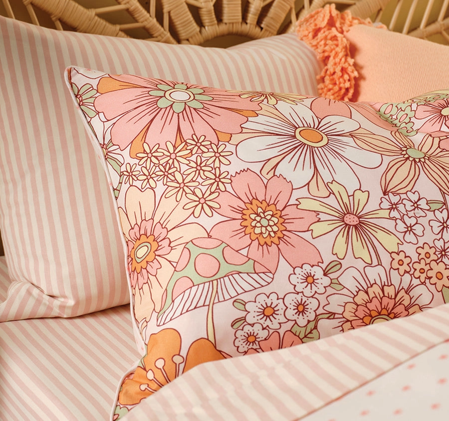 Flower Power Quilt Cover Set Range Multi