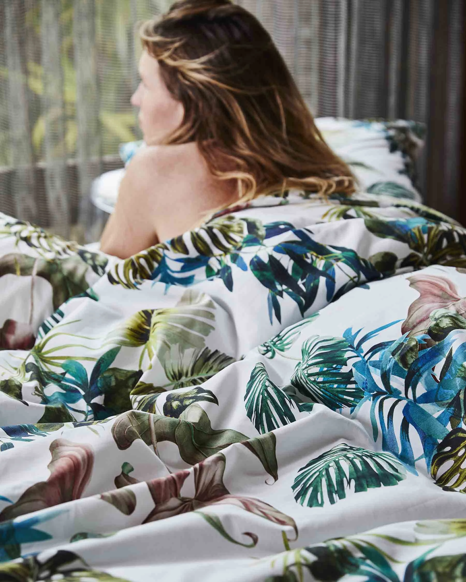 Foliage Organic Cotton Quilt Cover (US)