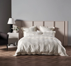 Francesco Quilt Cover Set Range White