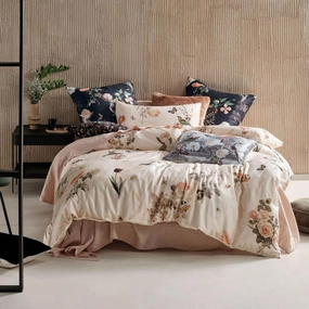Gwyneth Quilt Cover Set Peach by Linen House