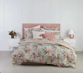 Hazelwood Green Quilt Cover Set by Logan and Mason Platinum