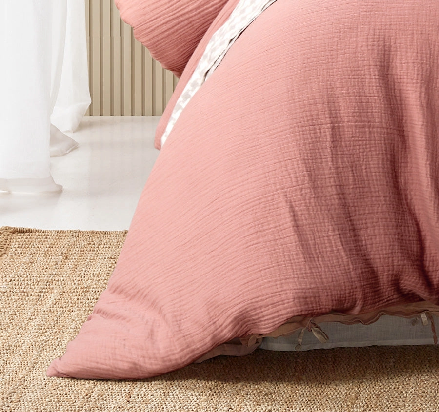 Hugo Quilt Cover Set Range Clay
