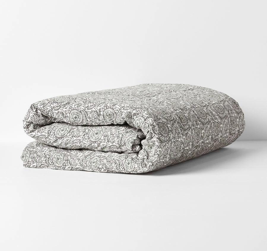 Jaipur Coverlet Mist and Feather