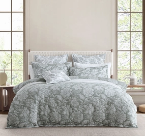 Julieta Quilt Cover Set Range Thyme