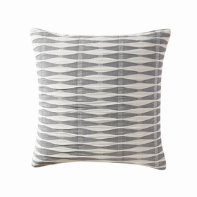Kirby Charcoal European Pillowcase by Logan and Mason Platinum