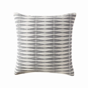 Kirby Charcoal European Pillowcase by Logan and Mason Platinum