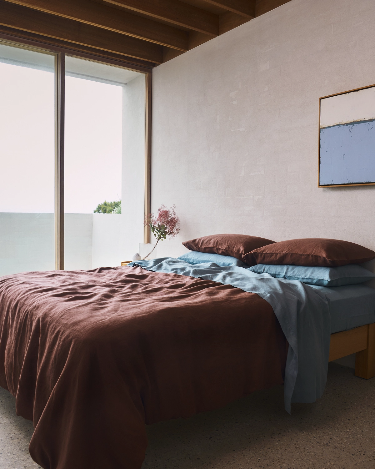 Lagoon 100% French Flax Linen Sheet Set