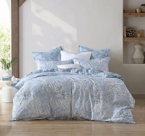 Laka Quilt Cover Set Range Denim