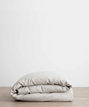 Linen Duvet Cover - Smoke Grey