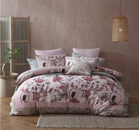 Lorelai Quilt Cover Set Range Rose