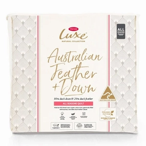 Luxe Australian Made 80% Duck Down ALL SEASONS Quilt by TONTINE