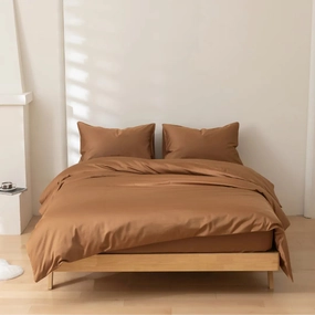 Luxe Sateen Quilt Cover - Terracotta