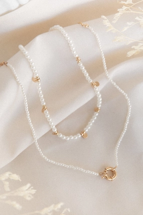 Mae Necklace - Pearl