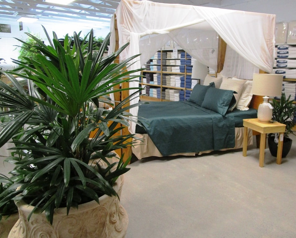 Magnificent Quilt Set in Emerald/Natural Reversible
