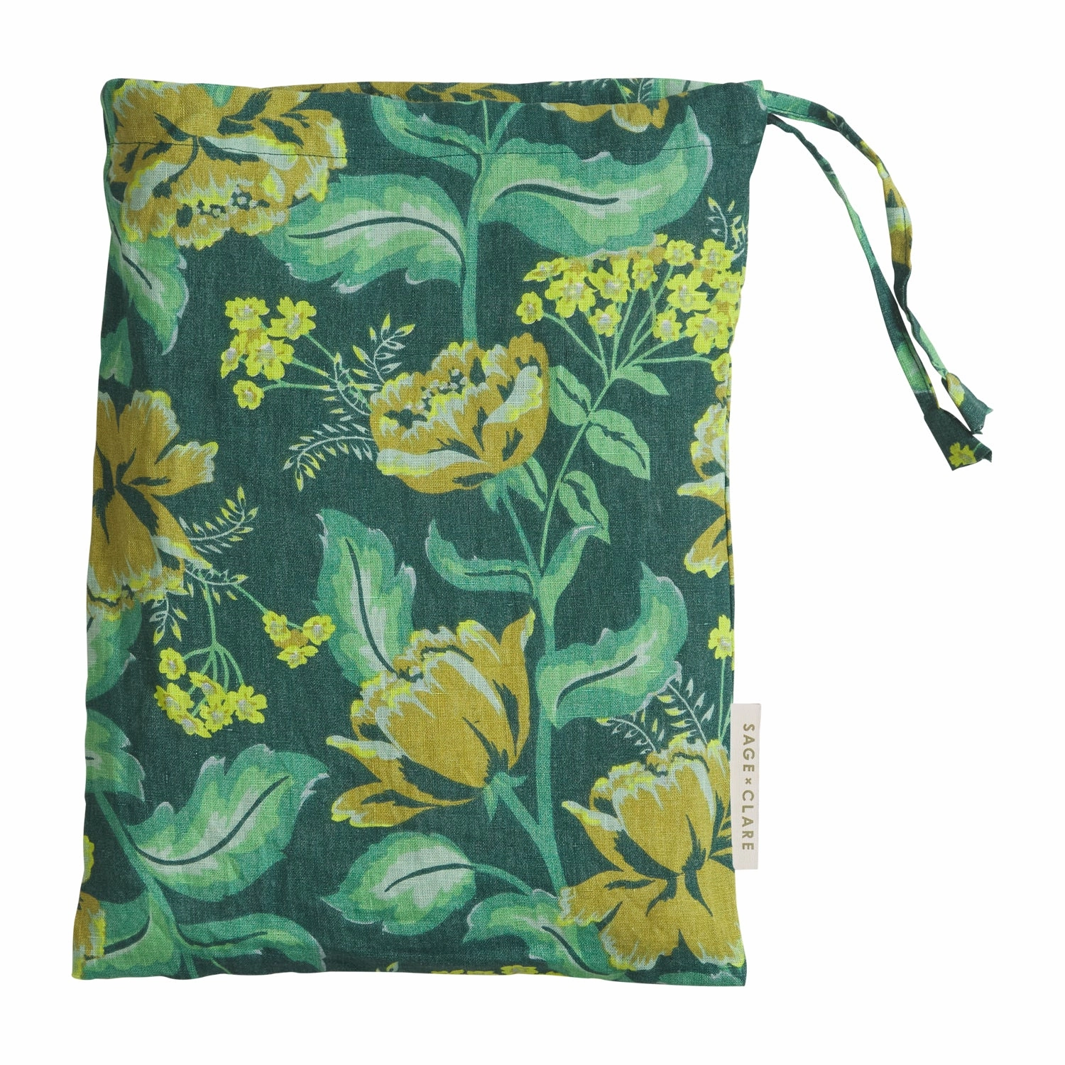 Margot Linen Quilt Cover - Forest