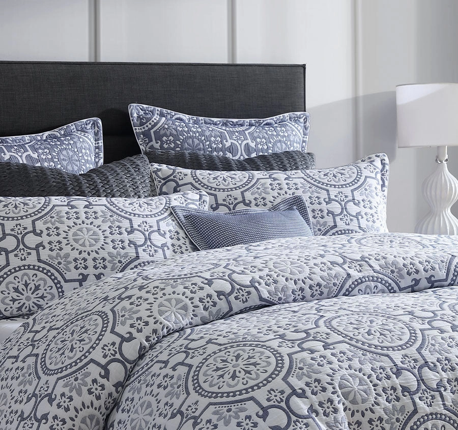 Mayfair Quilt Cover Set Range Navy