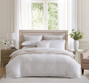 Mayfair Quilt Cover Set Range Stone