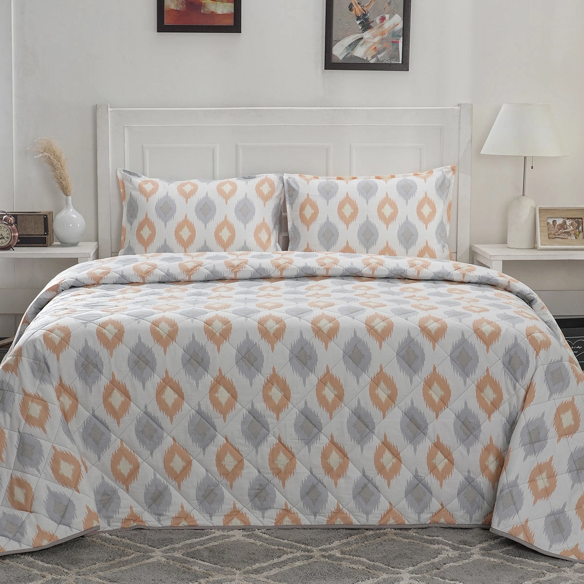 Optimist Bloom 110 GSM Lucasta Summer AC Quilt/Quilted Bed Cover/Comforter