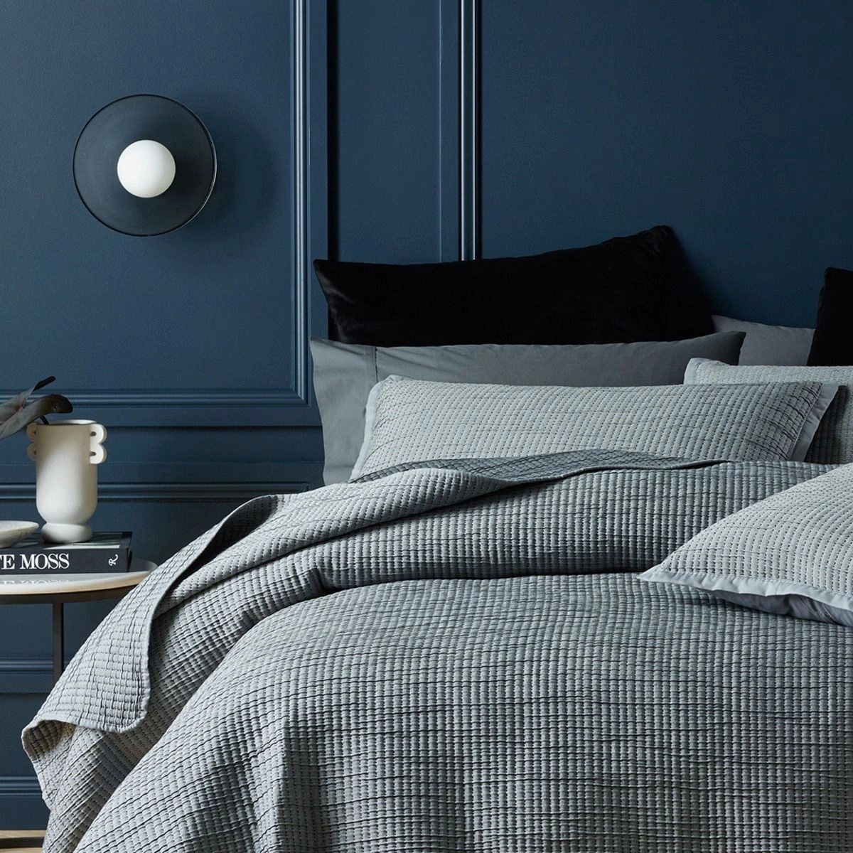 Orion Coverlet Set Grey by Bianca