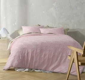 Orion Quilt Cover Set Range Blush