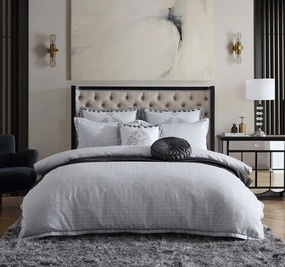Orion Quilt Cover Set Range Silver