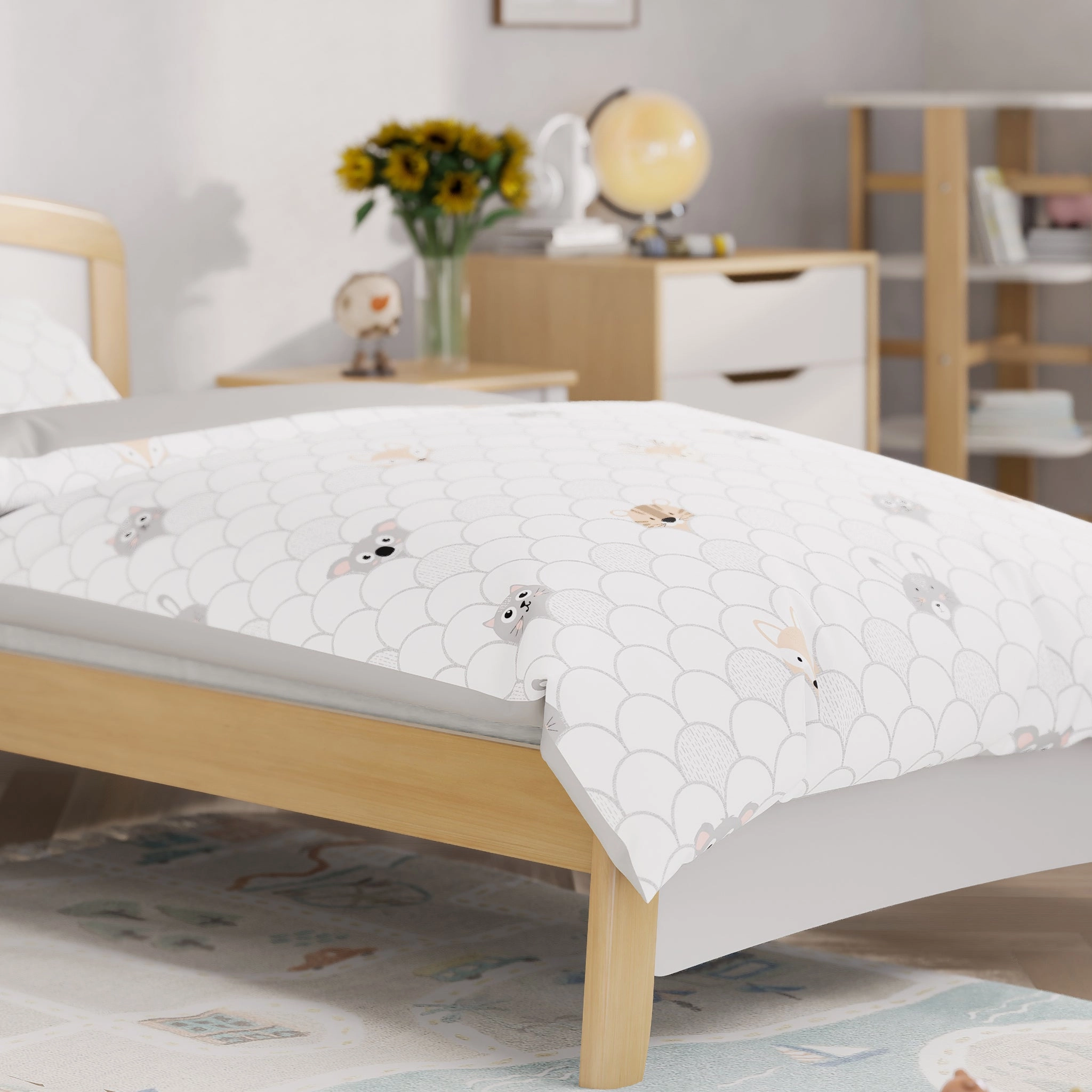 Peek-a-Boo Single Quilt Cover Set
