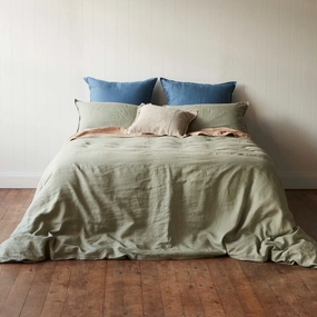 Pure Linen Quilt Cover- Cactus